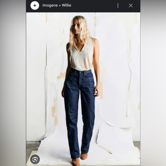 Imogen and Willie Trudie Indigo Rigid Jeans, size 29 - Picture 1 of 4